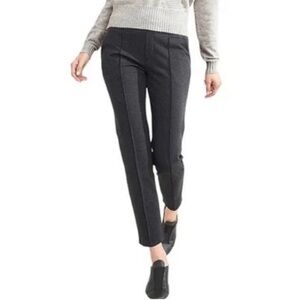 Garnet Hill Comfort Trousers 44953 Heathered
Black Grey Women's Size Large
